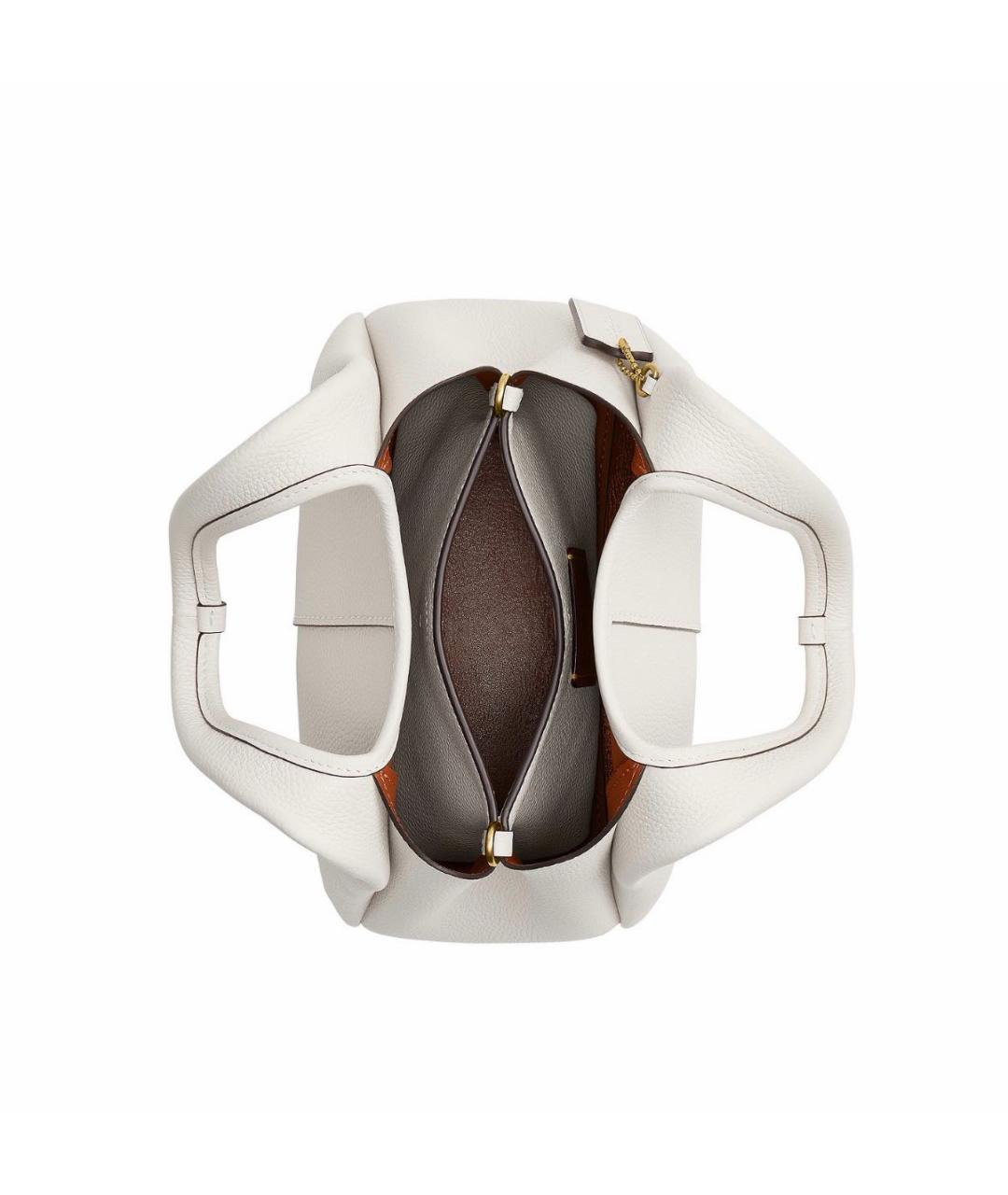 COACH Белая кожаная сумка через плечо, фото 8