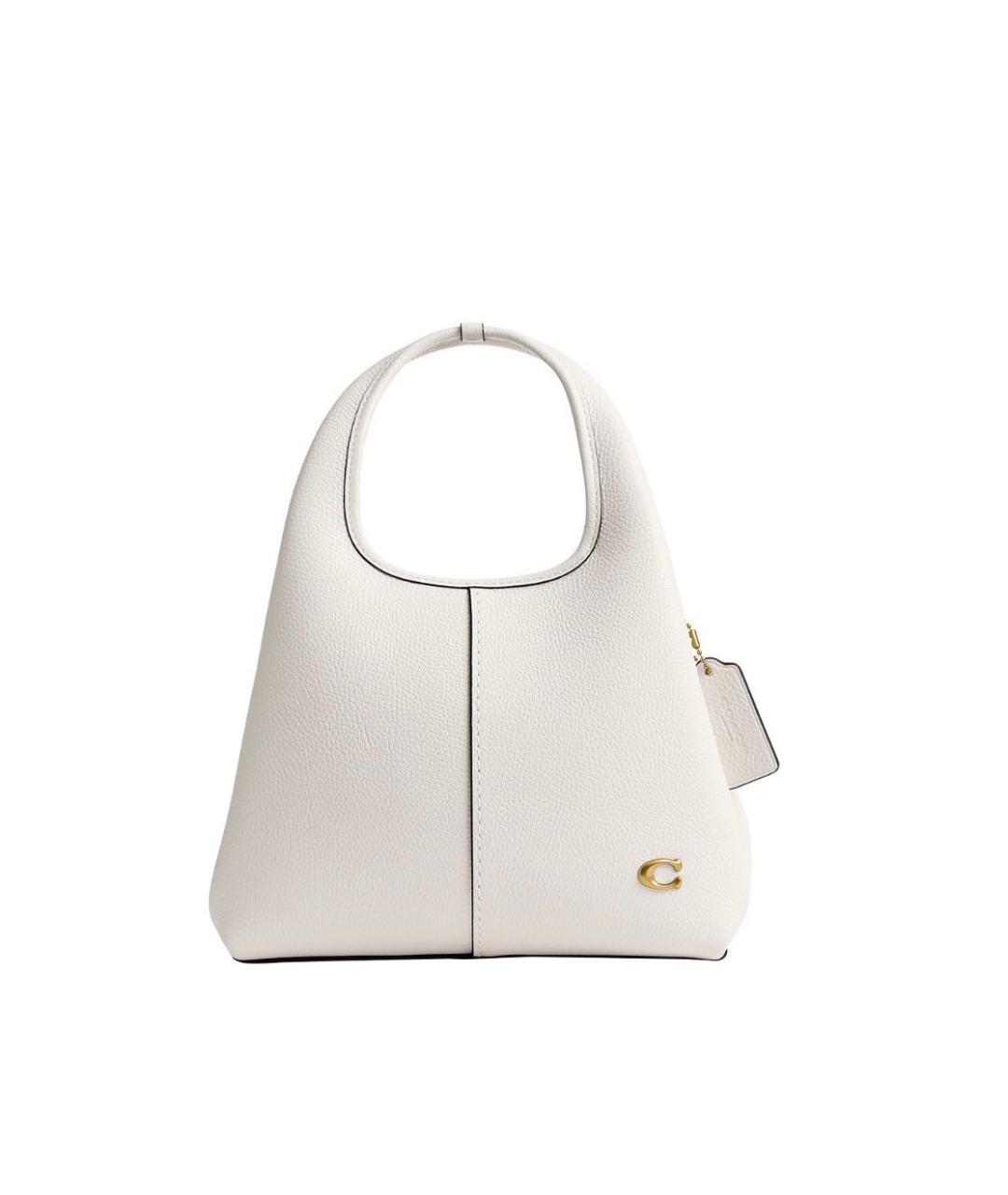COACH Белая кожаная сумка через плечо, фото 9
