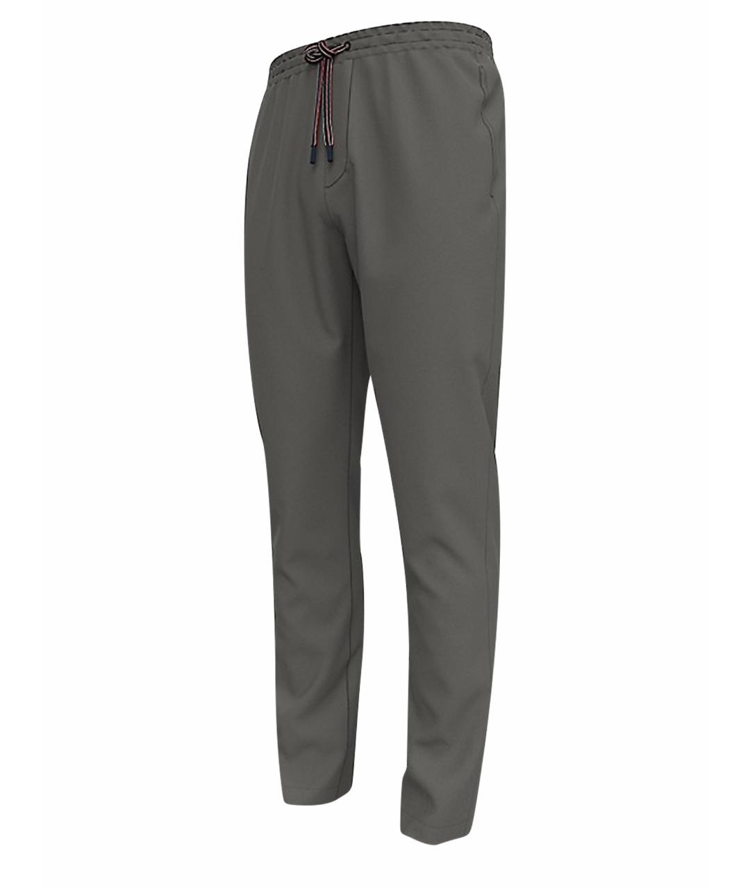 TOMMY HILFIGER Серые хлопковые повседневные брюки, фото 1