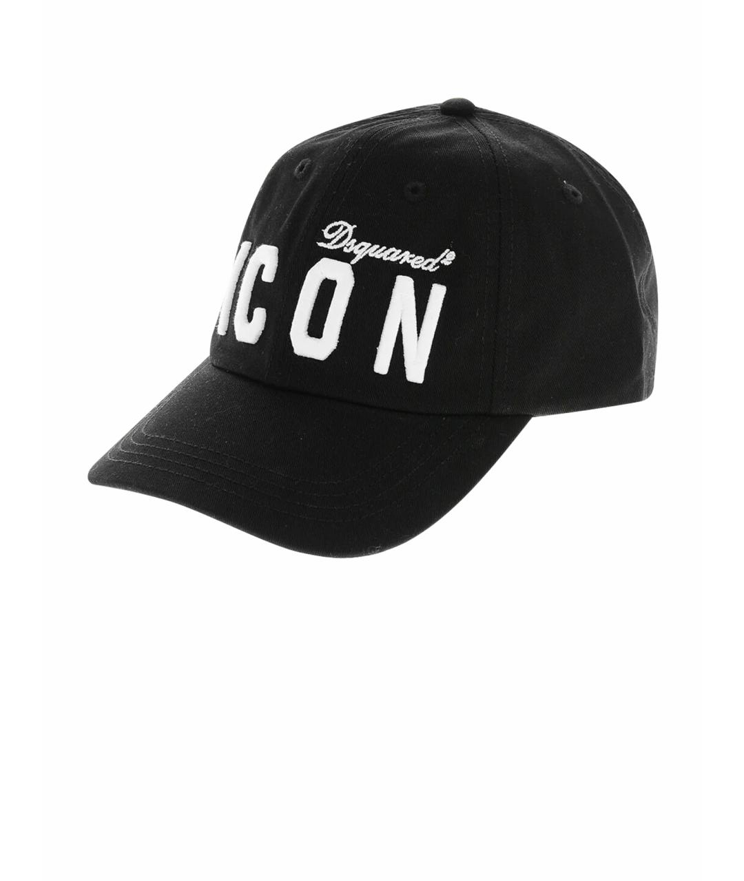 DSQUARED2 Черная хлопковая кепка, фото 1