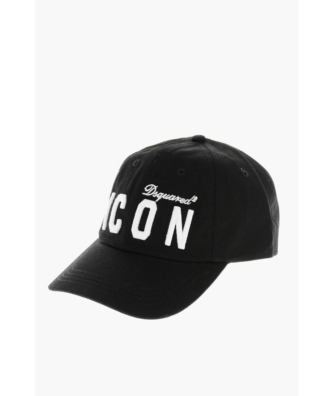 DSQUARED2 Черная хлопковая кепка, фото 4