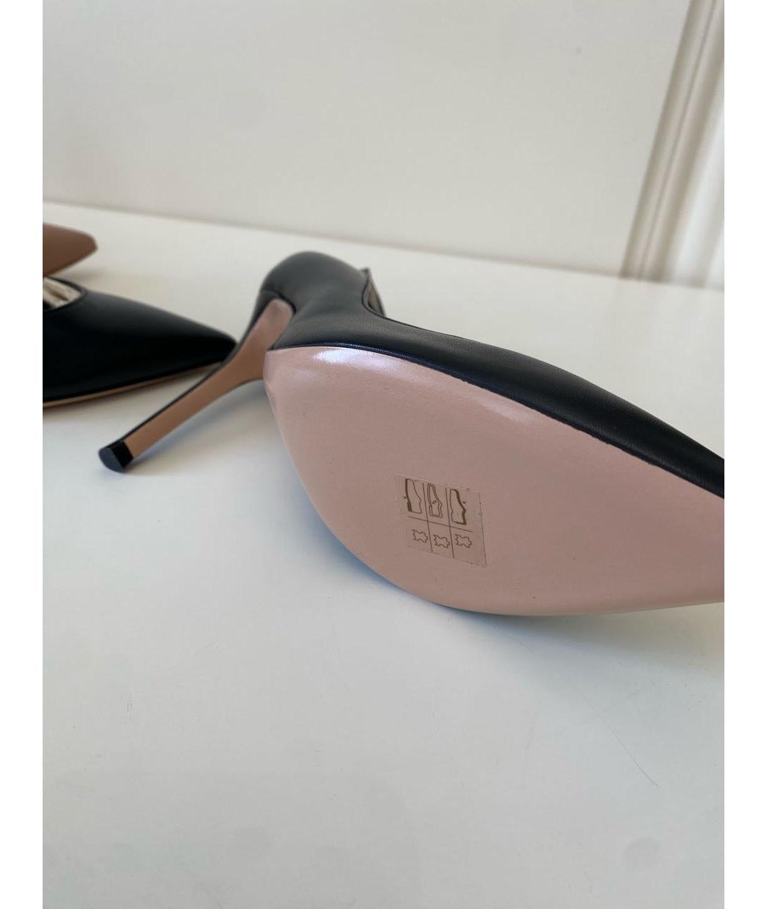 GIANVITO ROSSI Черные кожаные туфли, фото 6