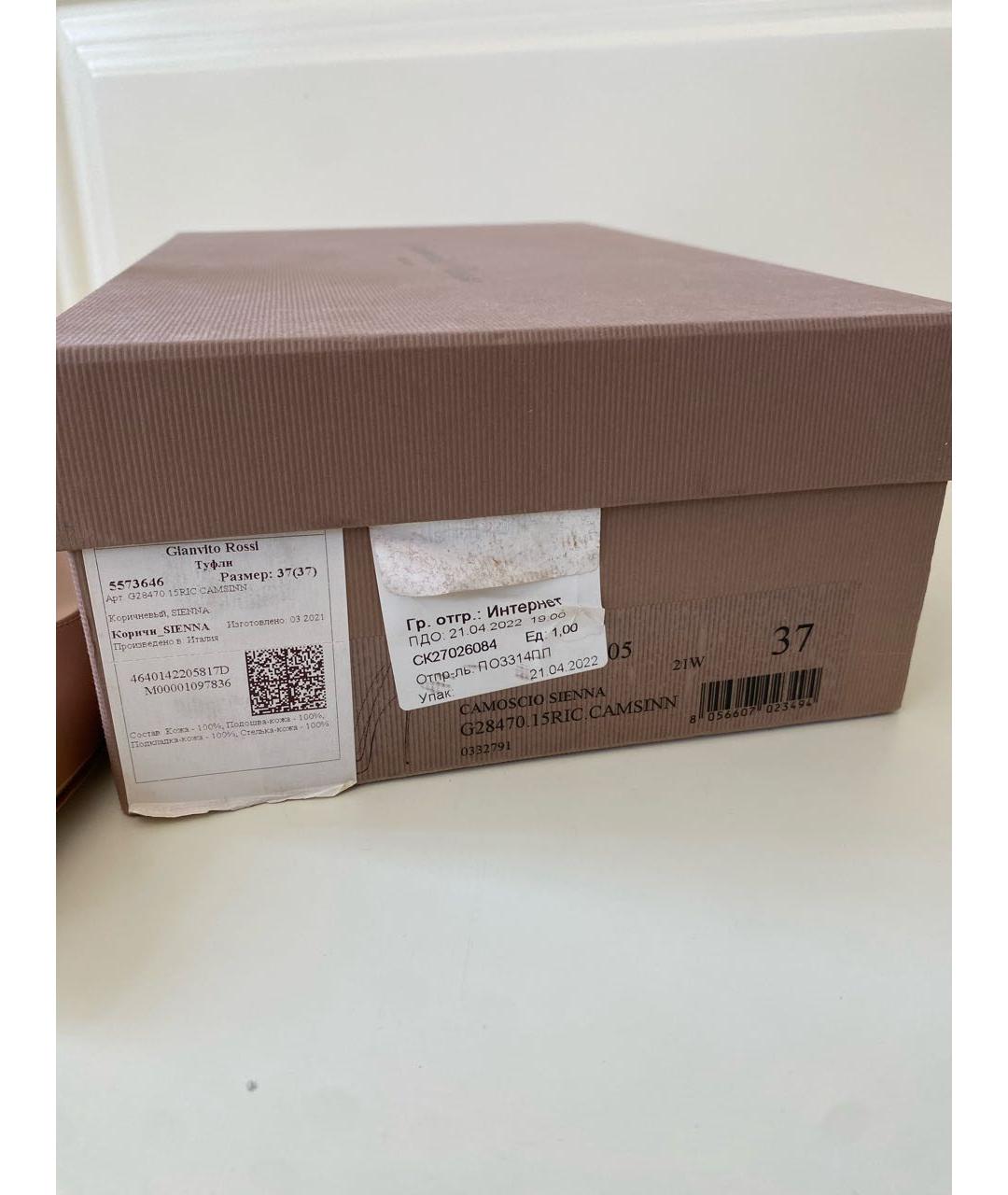 GIANVITO ROSSI Черные кожаные туфли, фото 3