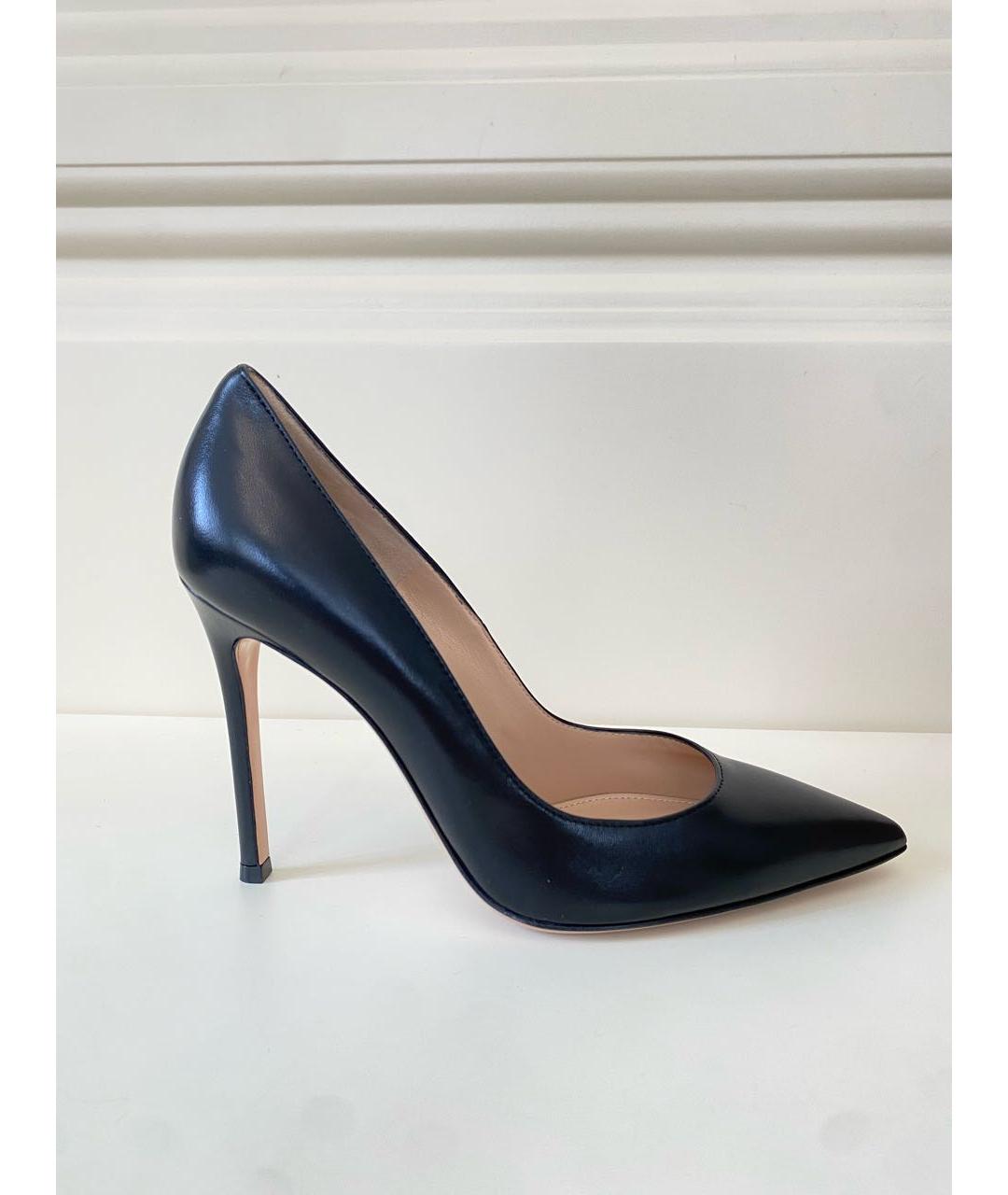 GIANVITO ROSSI Черные кожаные туфли, фото 9