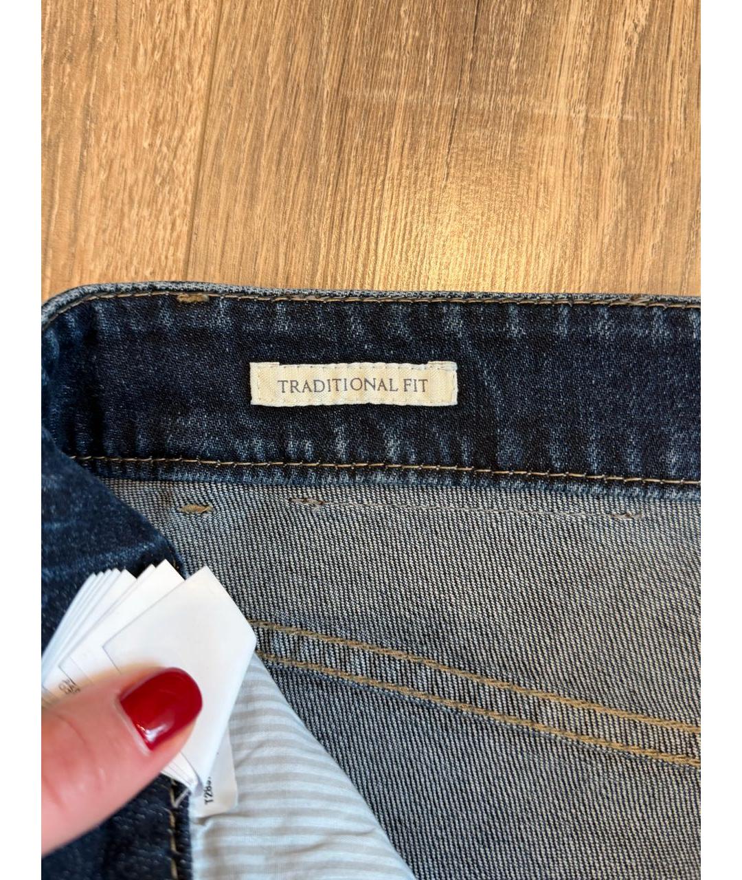 BRUNELLO CUCINELLI Темно-синие прямые джинсы, фото 4
