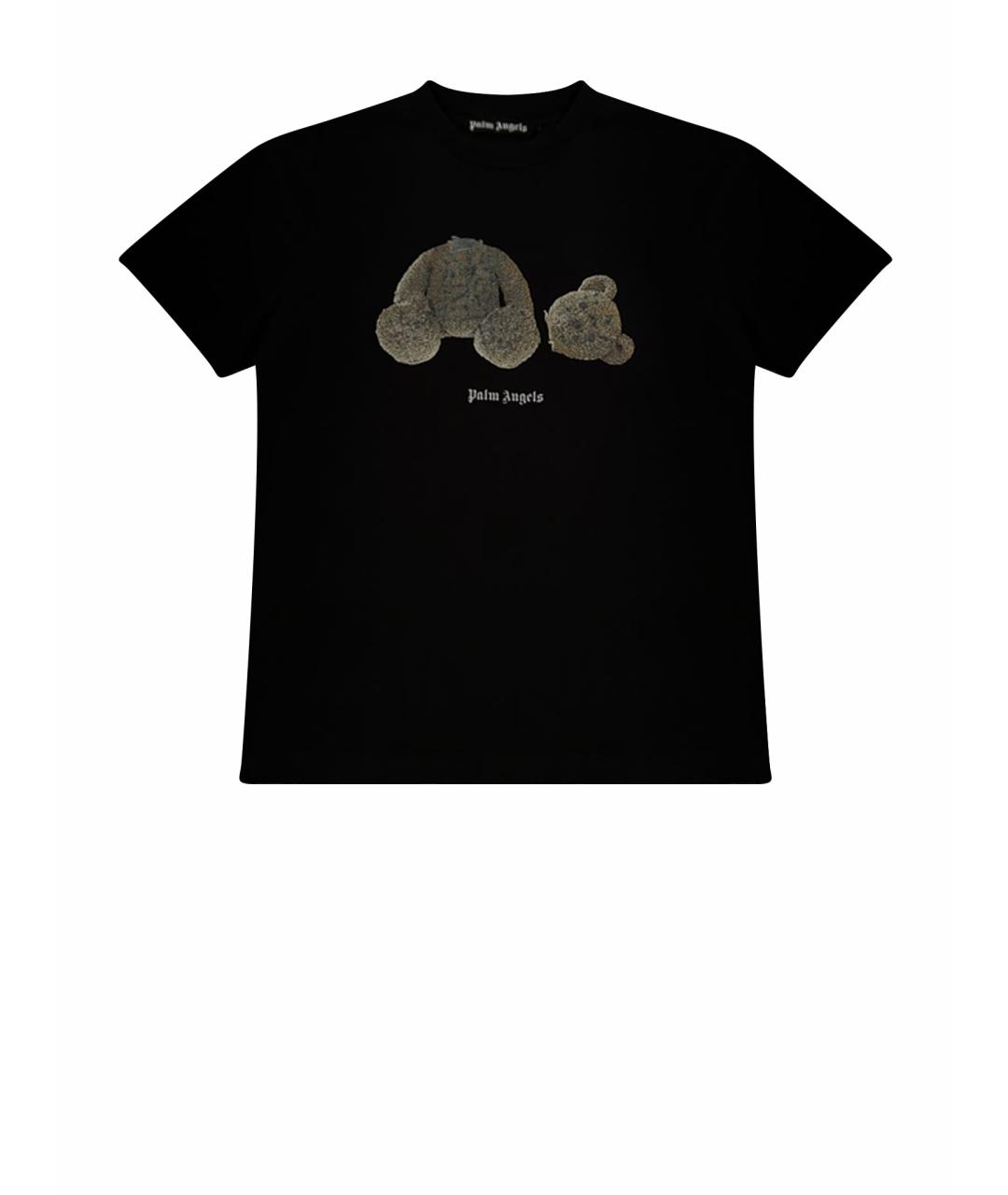 PALM ANGELS Черная хлопковая футболка, фото 1