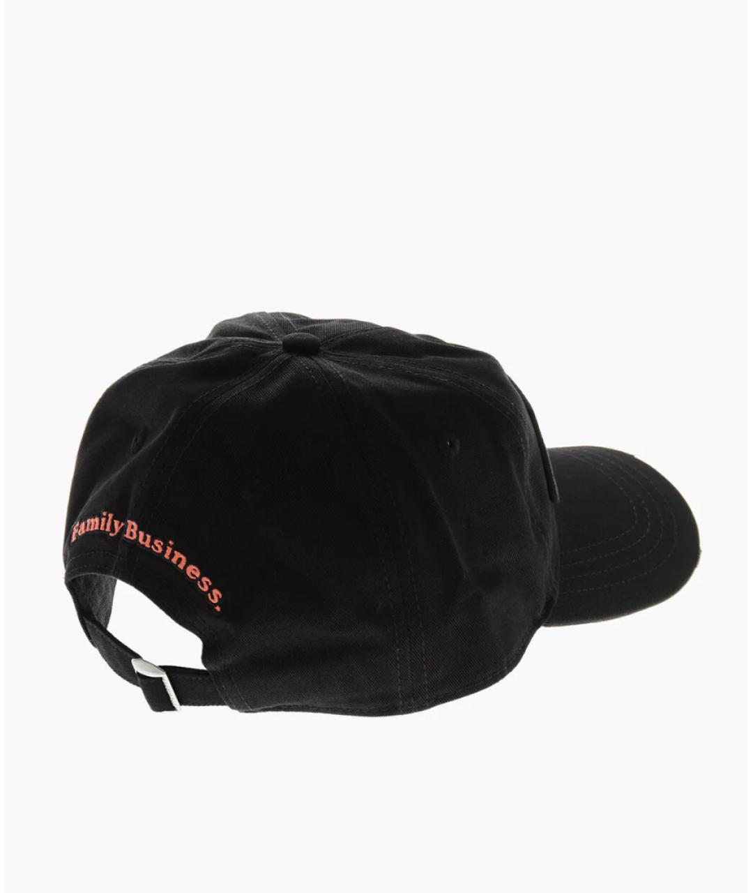 DSQUARED2 Черная хлопковая кепка/бейсболка, фото 2