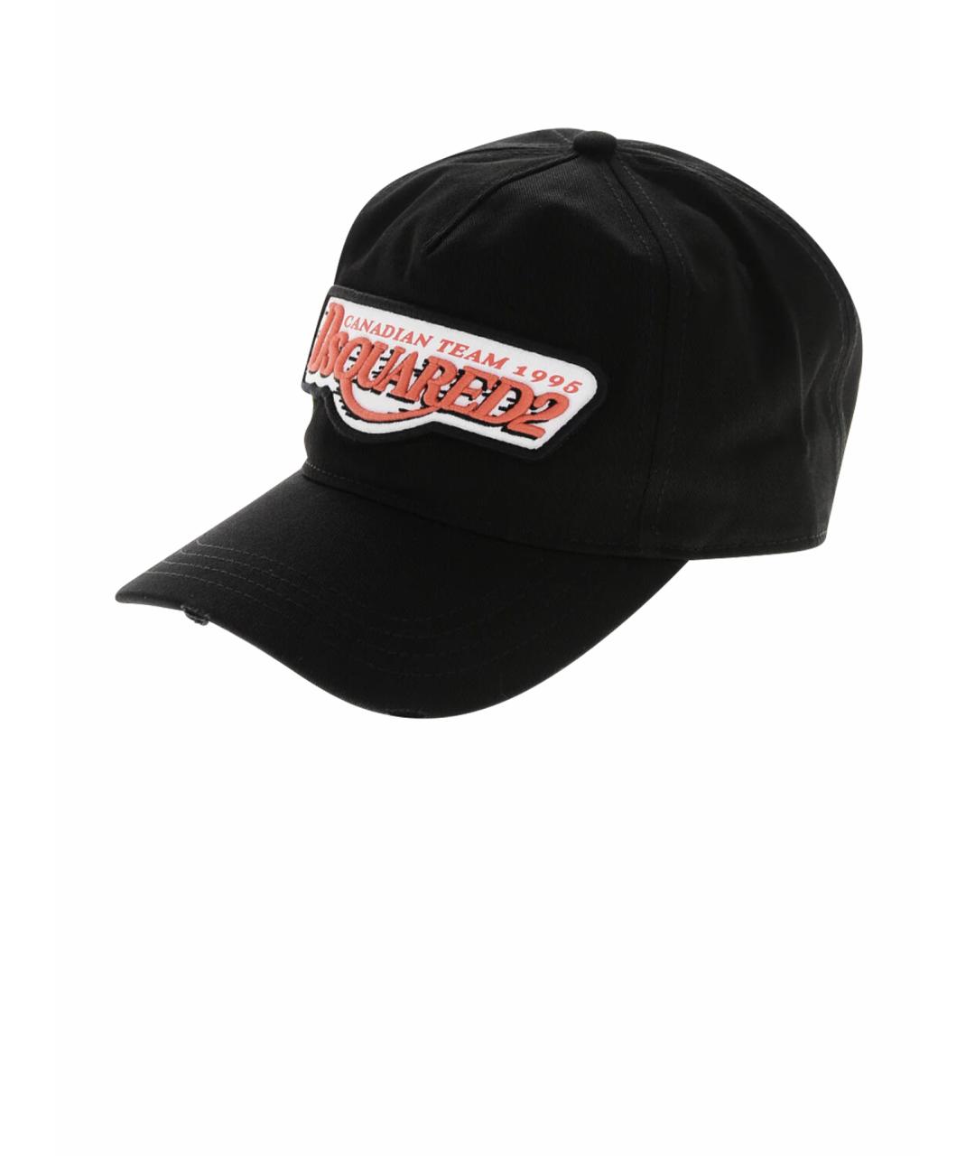 DSQUARED2 Черная хлопковая кепка/бейсболка, фото 1