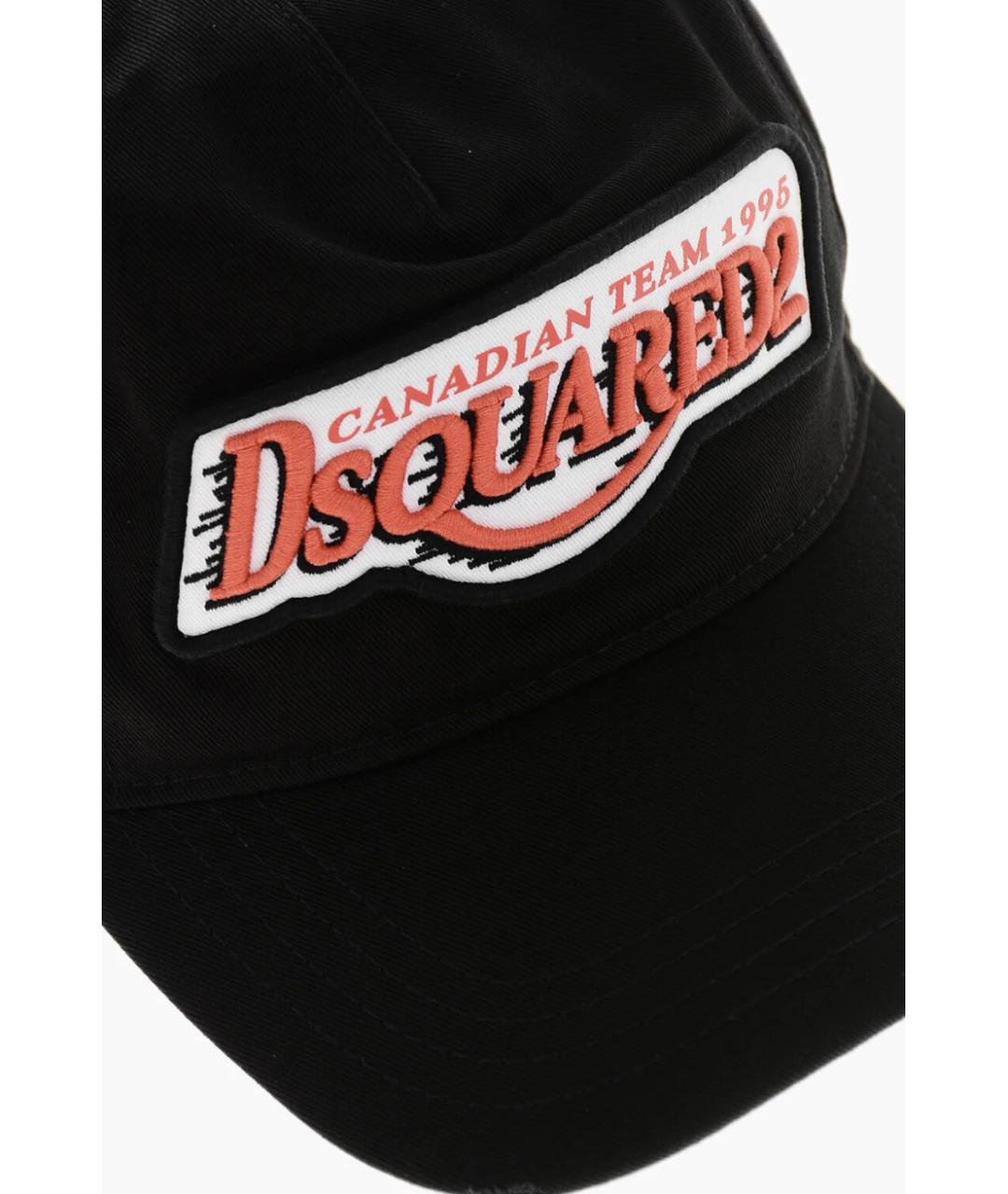 DSQUARED2 Черная хлопковая кепка/бейсболка, фото 3