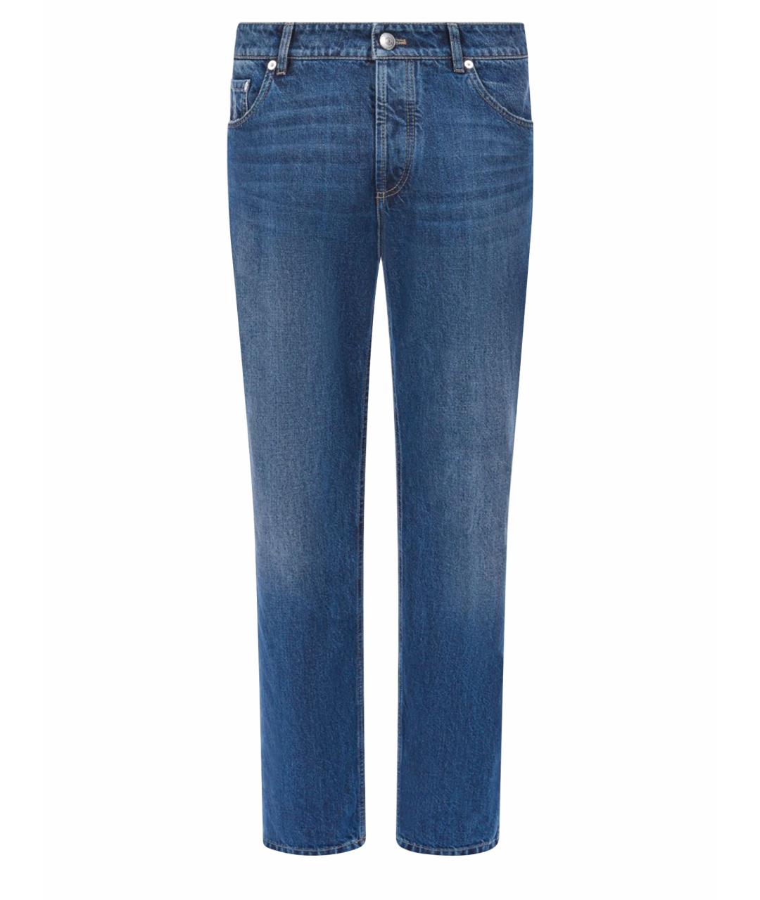 BRUNELLO CUCINELLI Синие прямые джинсы, фото 1