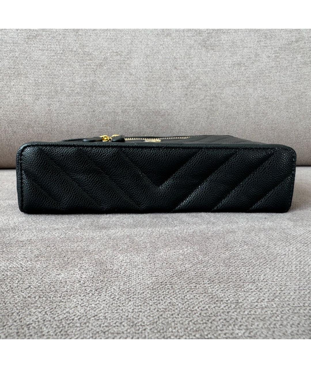 CHANEL Черная кожаная сумка через плечо, фото 4