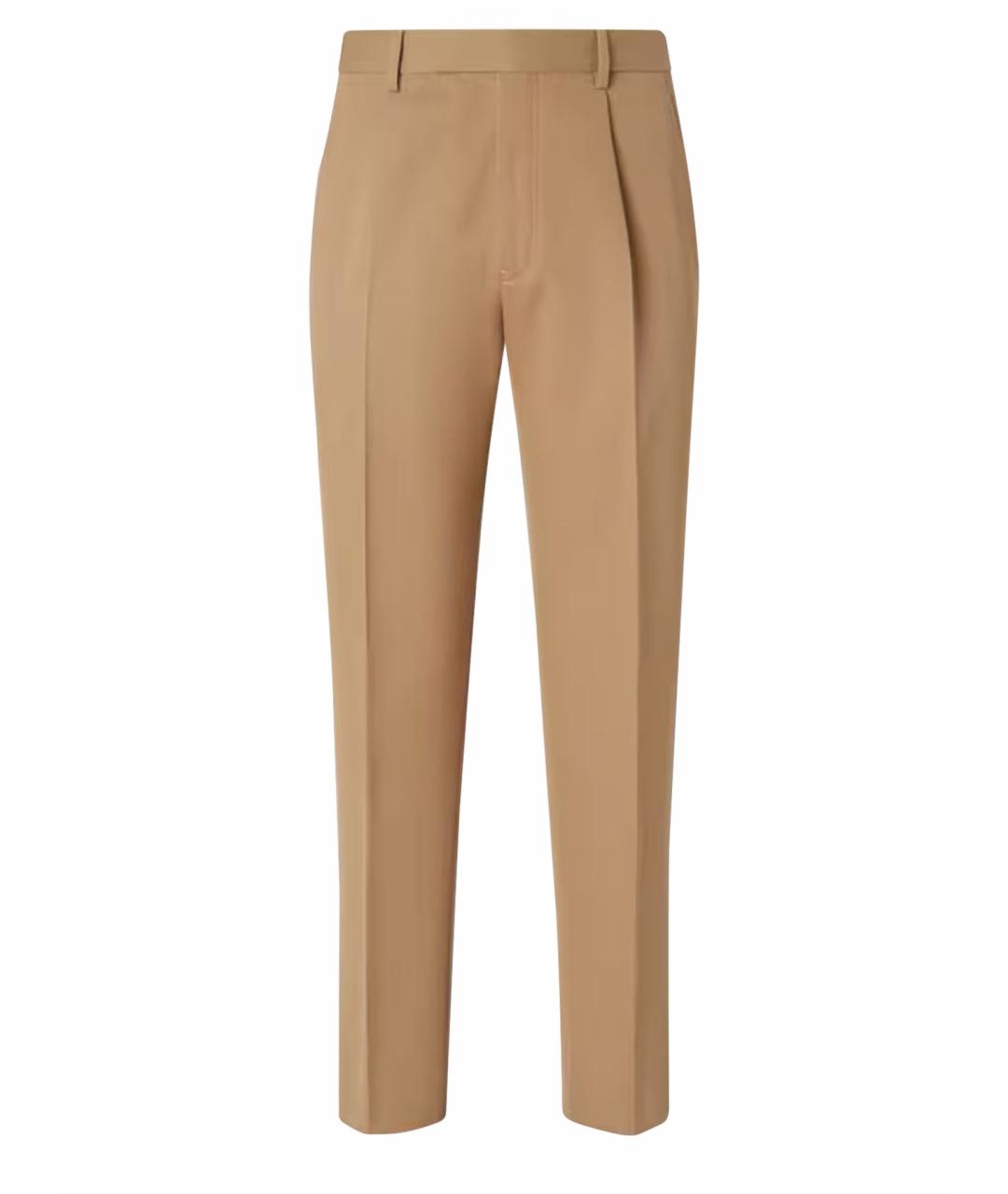 ERMENEGILDO ZEGNA XXX Горчичные классические брюки, фото 1