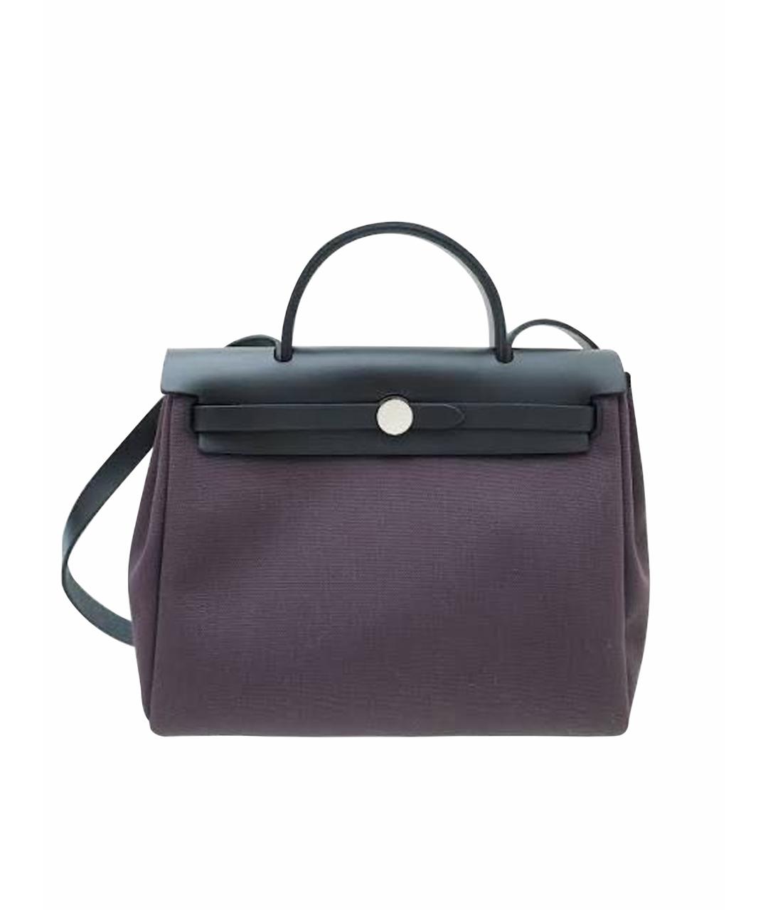 HERMES Фиолетовая кожаная сумка через плечо, фото 1