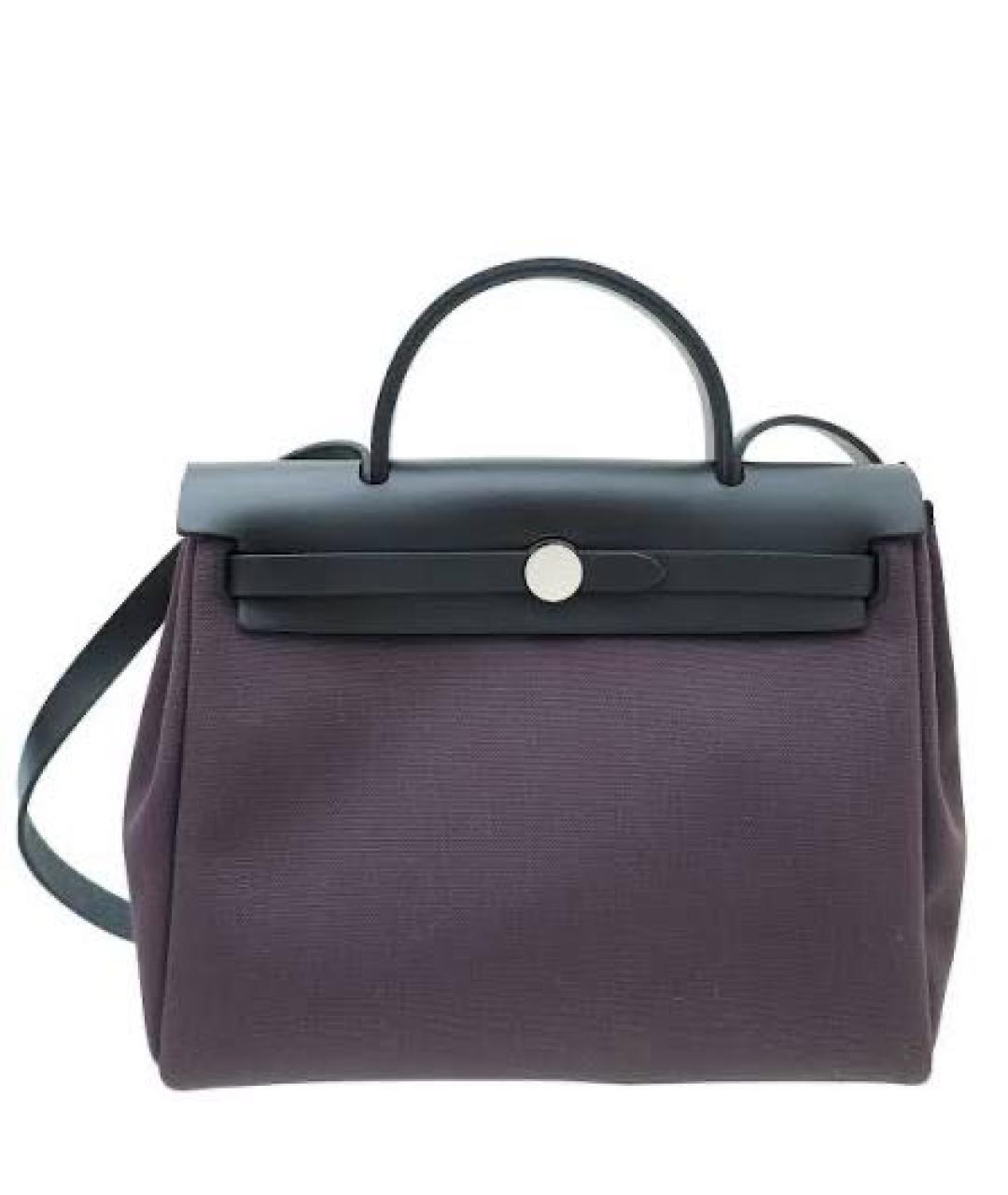 HERMES Фиолетовая кожаная сумка через плечо, фото 9