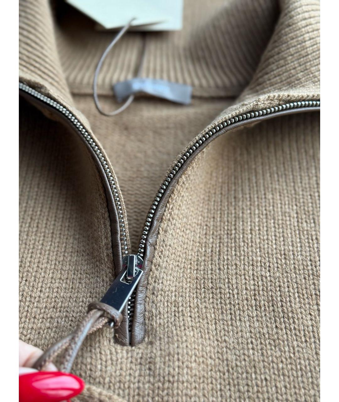 12 STOREEZ Бежевый шерстяной воротник, фото 2