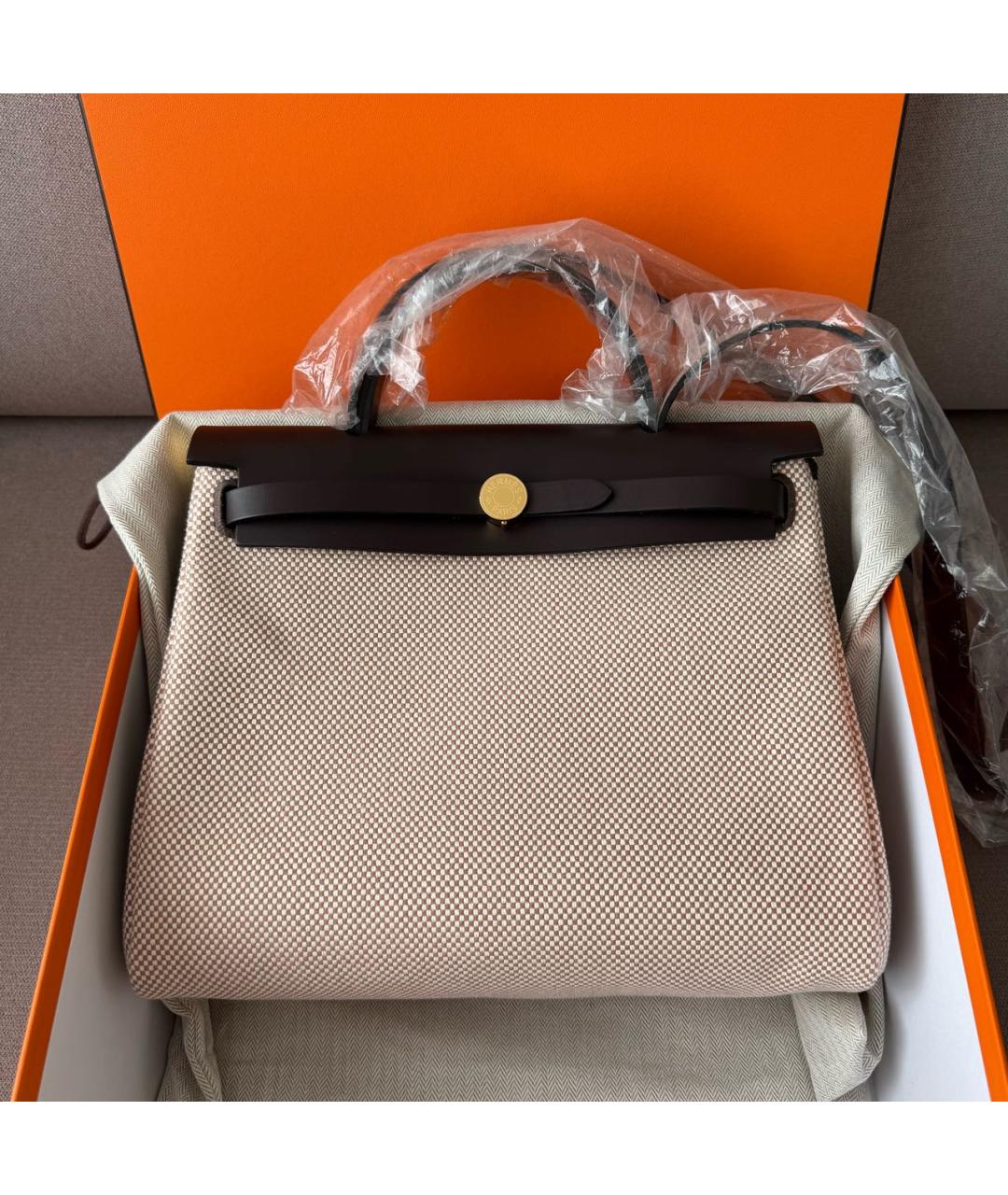 HERMES Коричневая кожаная сумка через плечо, фото 2