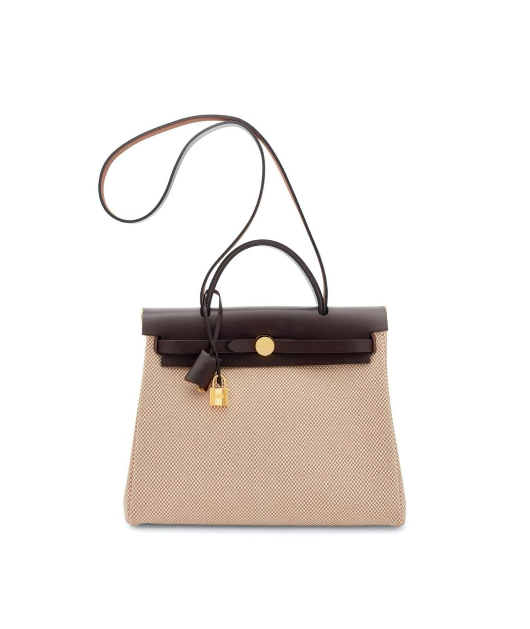 HERMES Коричневая кожаная сумка через плечо, фото 9