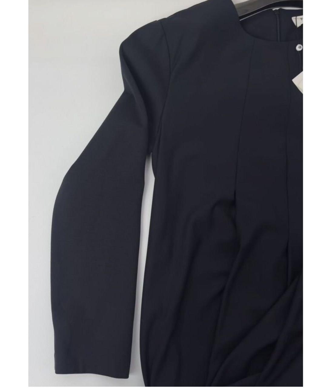 MEIMEIJ Черное вискозное повседневное платье, фото 5