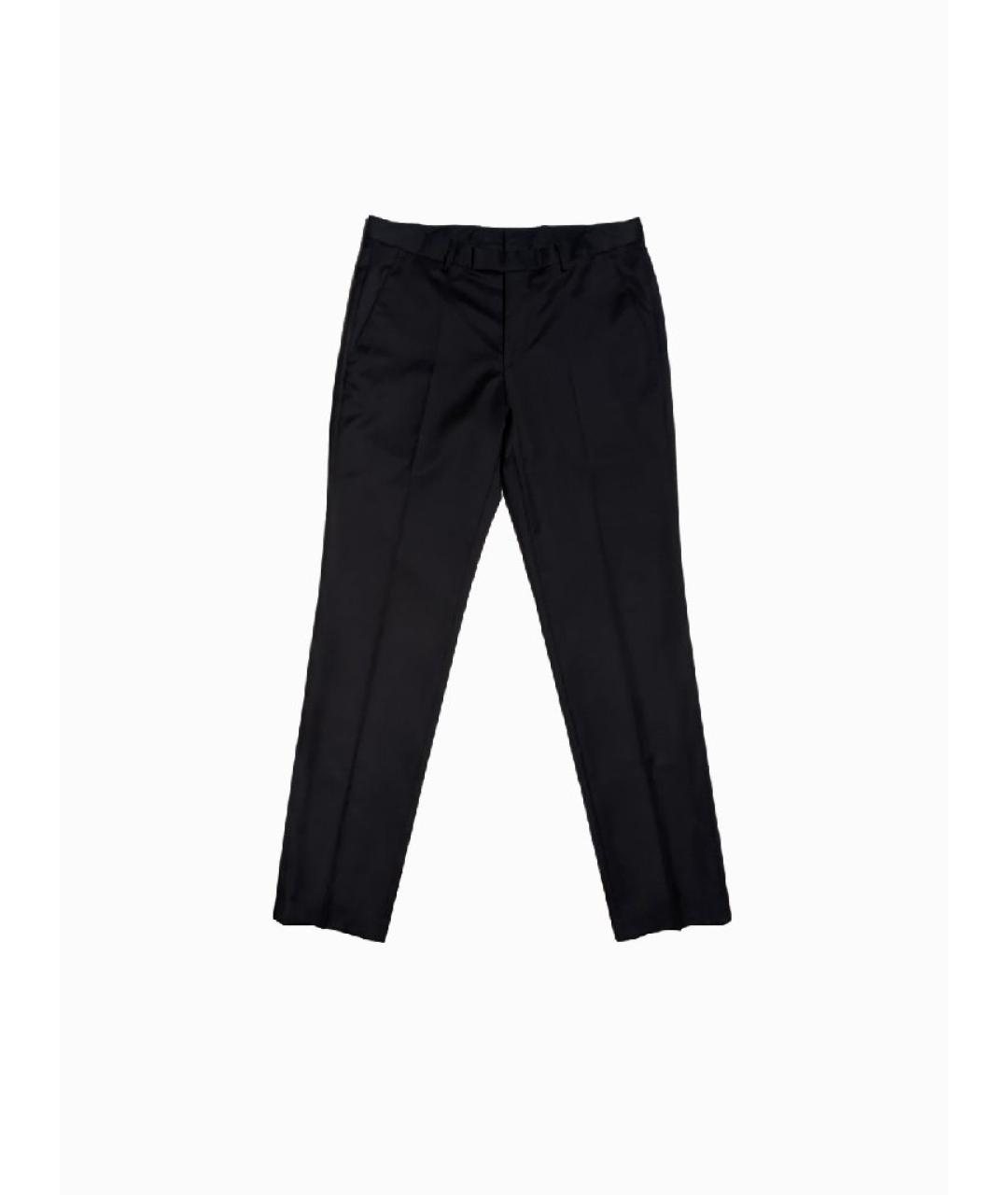 HUGO BOSS Черные шерстяные классические брюки, фото 9