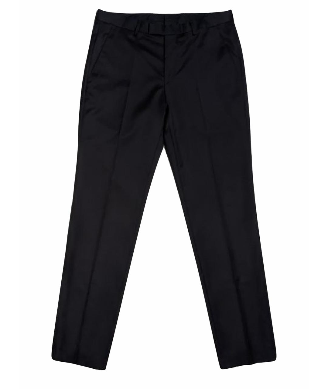 HUGO BOSS Черные шерстяные классические брюки, фото 1