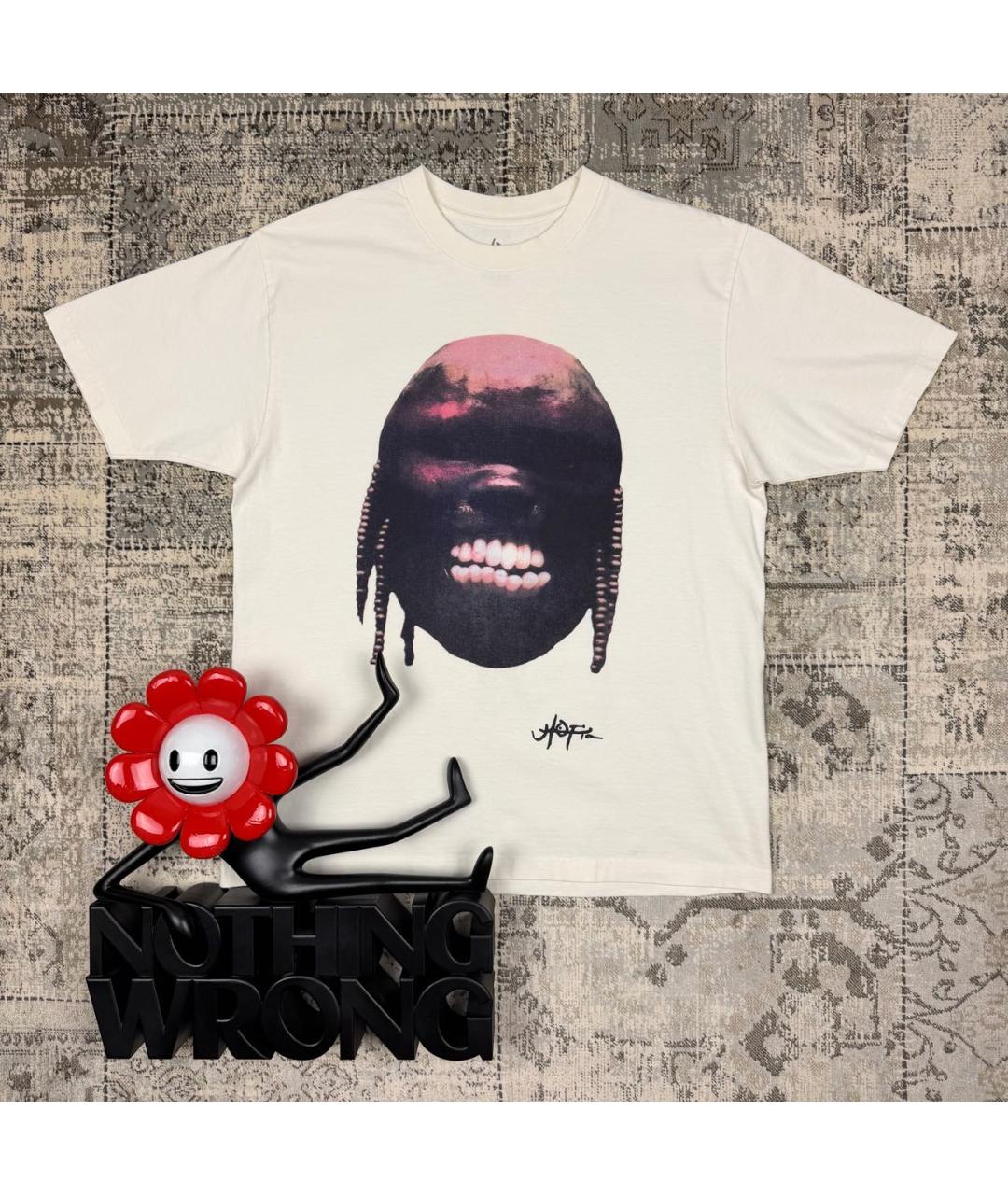 CACTUS JACK BY TRAVIS SCOTT Бежевая хлопковая футболка, фото 4