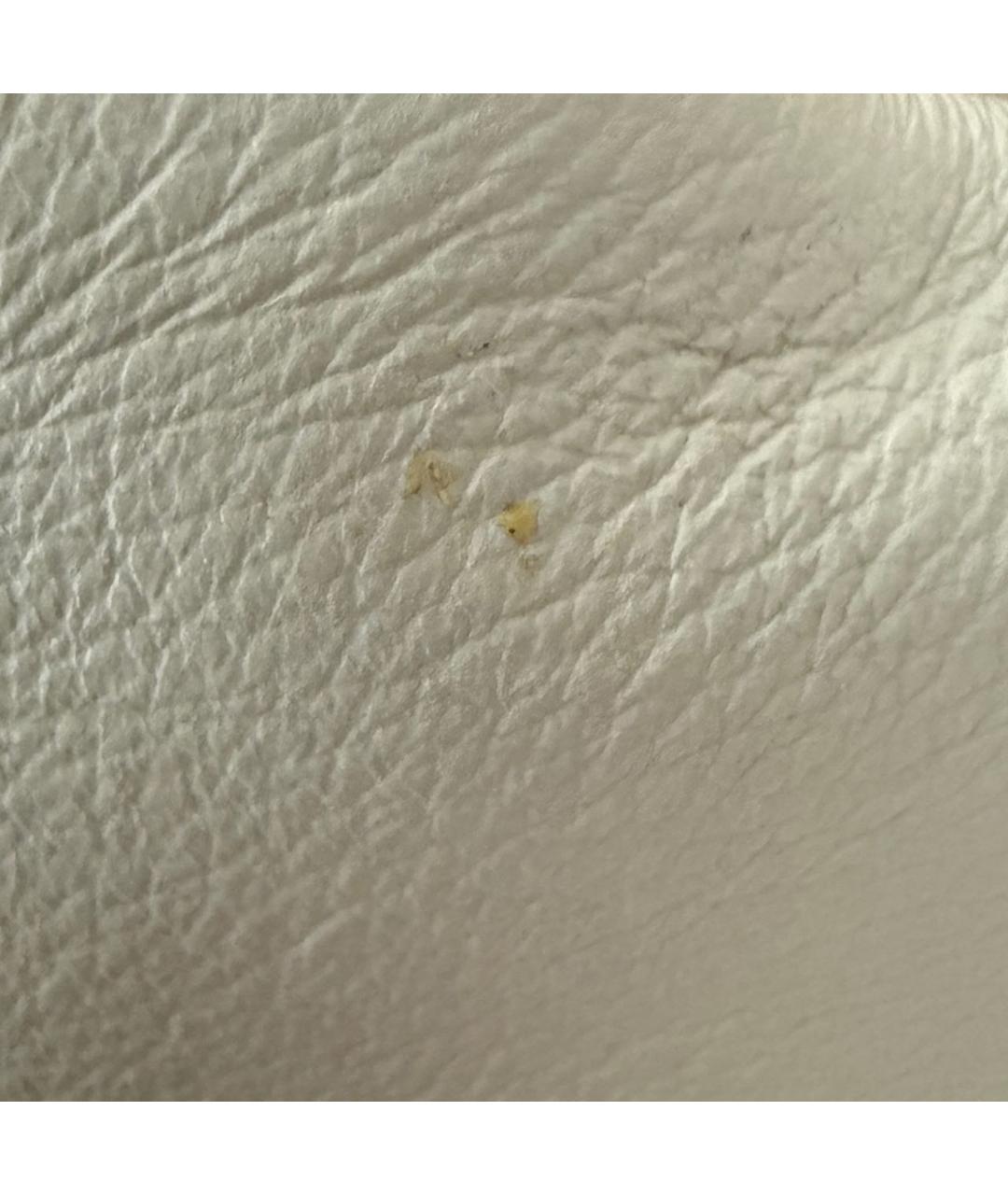 GUCCI Белая кожаная сумка тоут, фото 5