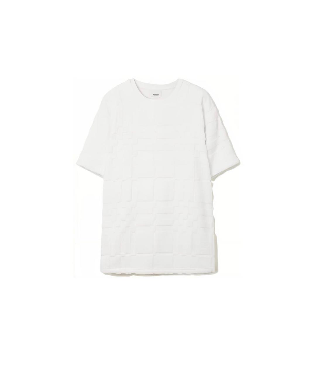 BURBERRY Белая хлопковая футболка, фото 5