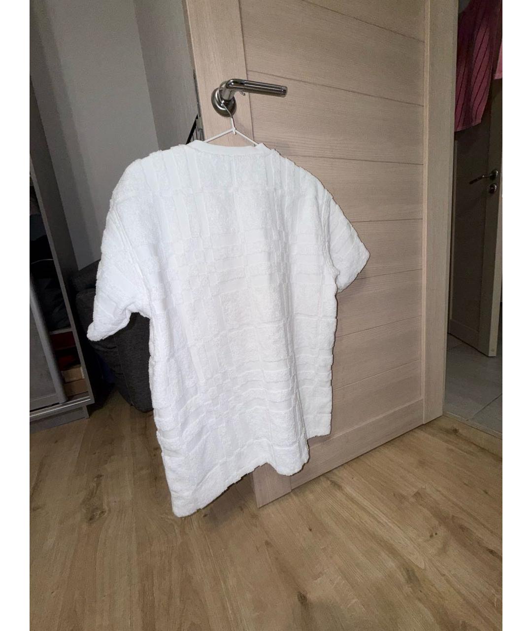 BURBERRY Белая хлопковая футболка, фото 2