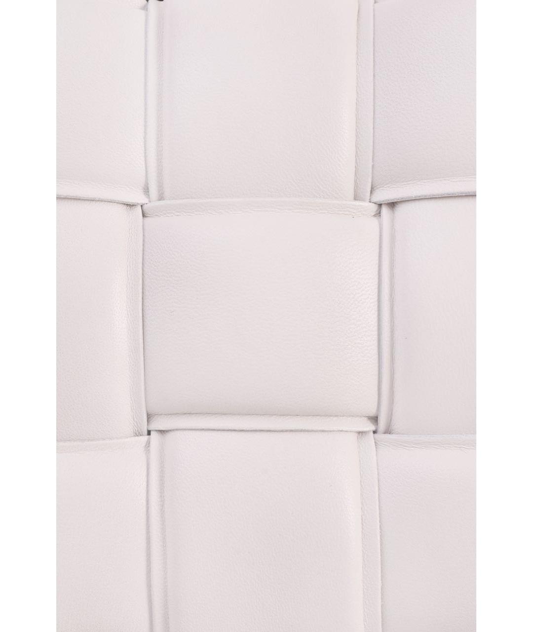 BOTTEGA VENETA Белая кожаная сумка через плечо, фото 2