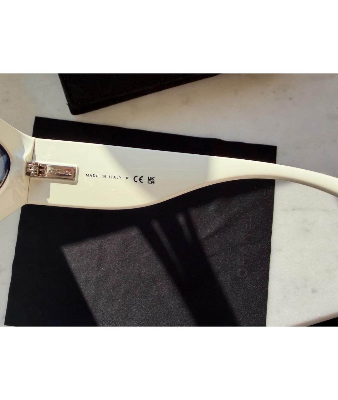 CHANEL Черные пластиковые солнцезащитные очки, фото 4