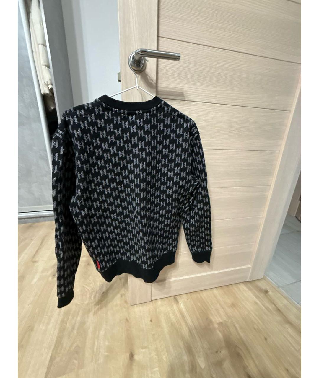 KARL LAGERFELD Черный хлопковый джемпер / свитер, фото 2