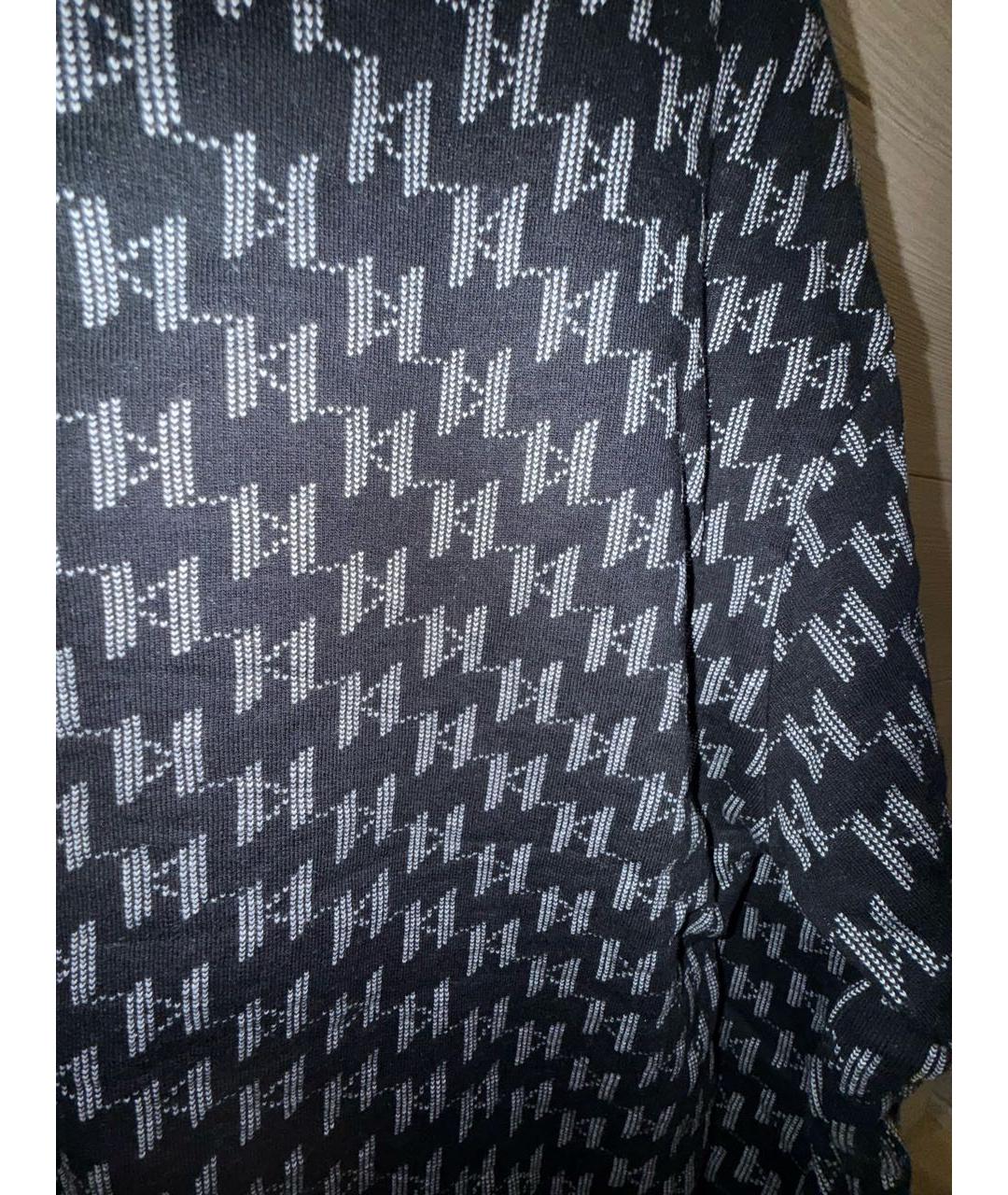 KARL LAGERFELD Черный хлопковый джемпер / свитер, фото 4