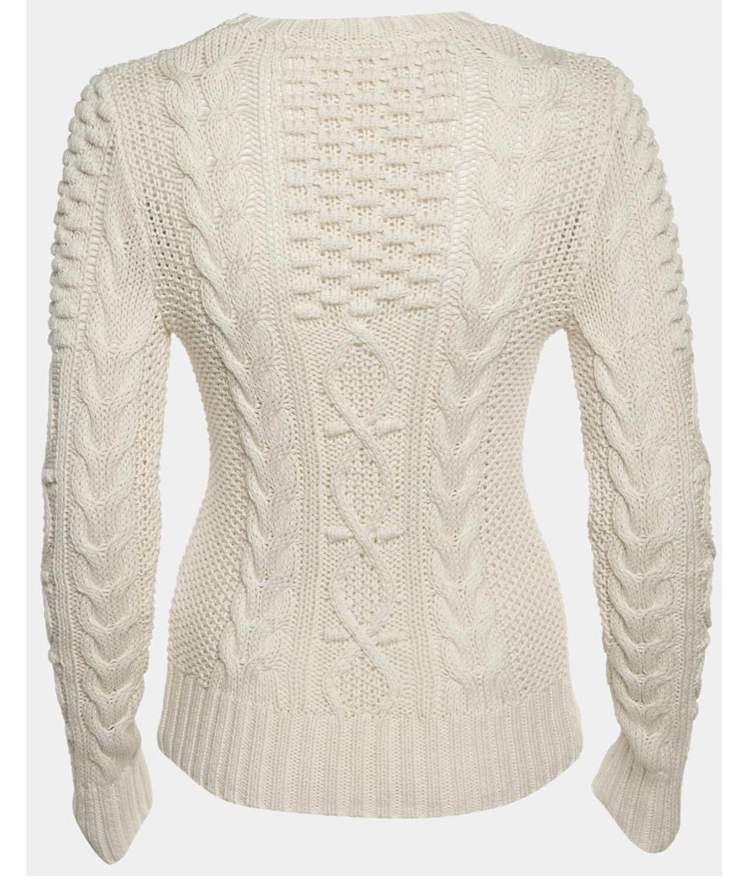 ZIMMERMANN Белый хлопковый джемпер / свитер, фото 2