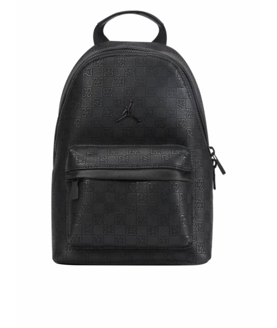JORDAN Черный кожаный рюкзак, фото 1