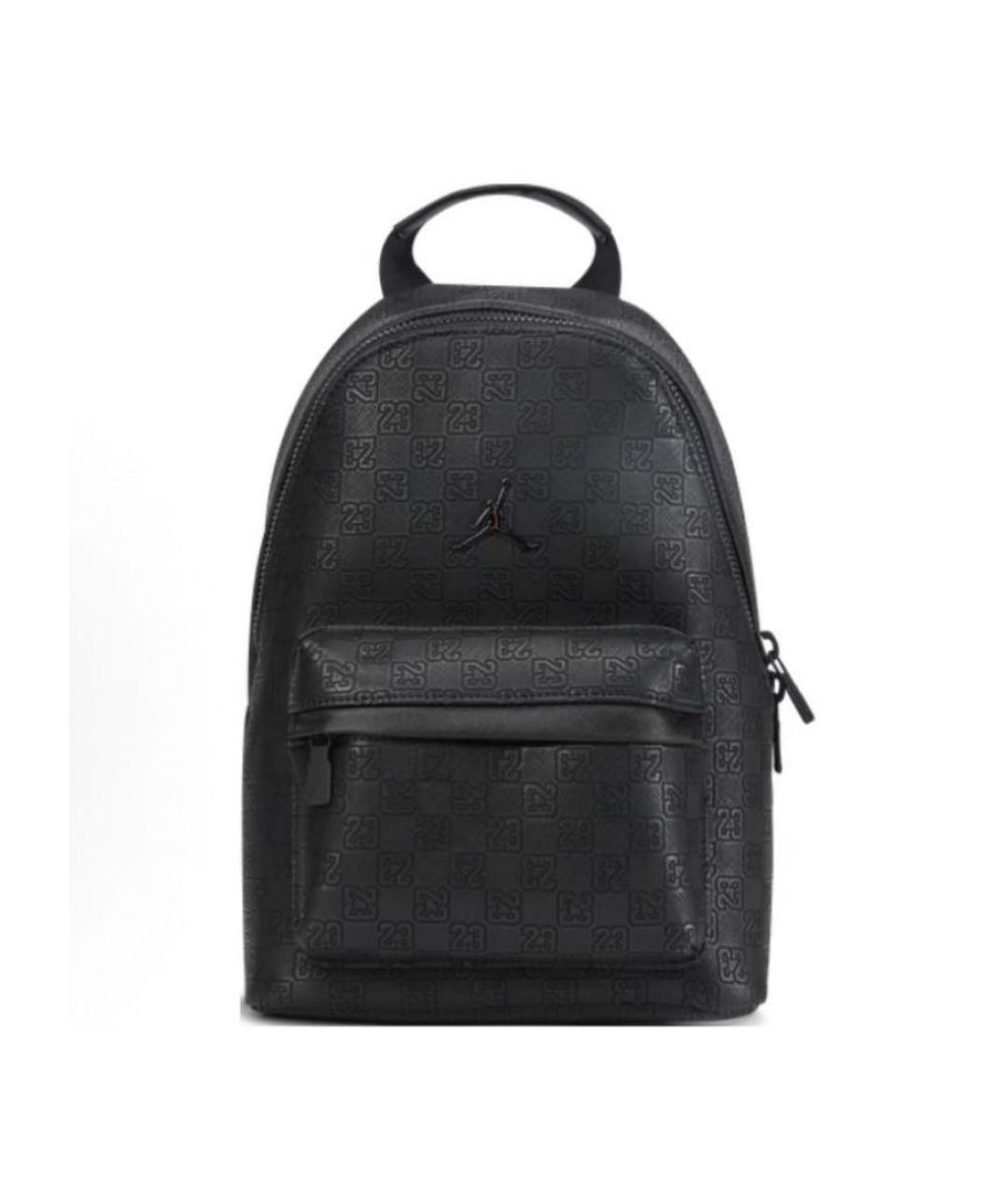JORDAN Черный кожаный рюкзак, фото 7