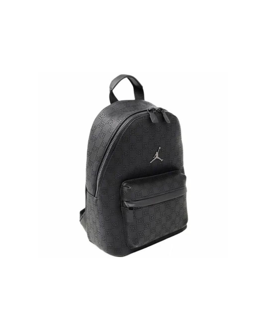 JORDAN Черный кожаный рюкзак, фото 2