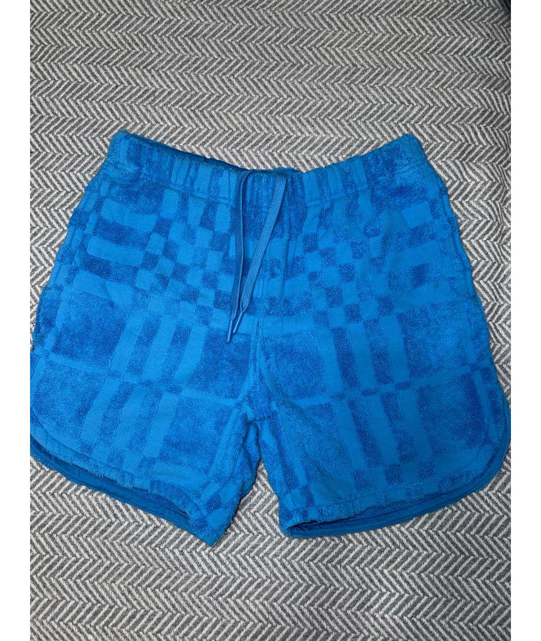 BURBERRY Голубые хлопковые шорты, фото 5