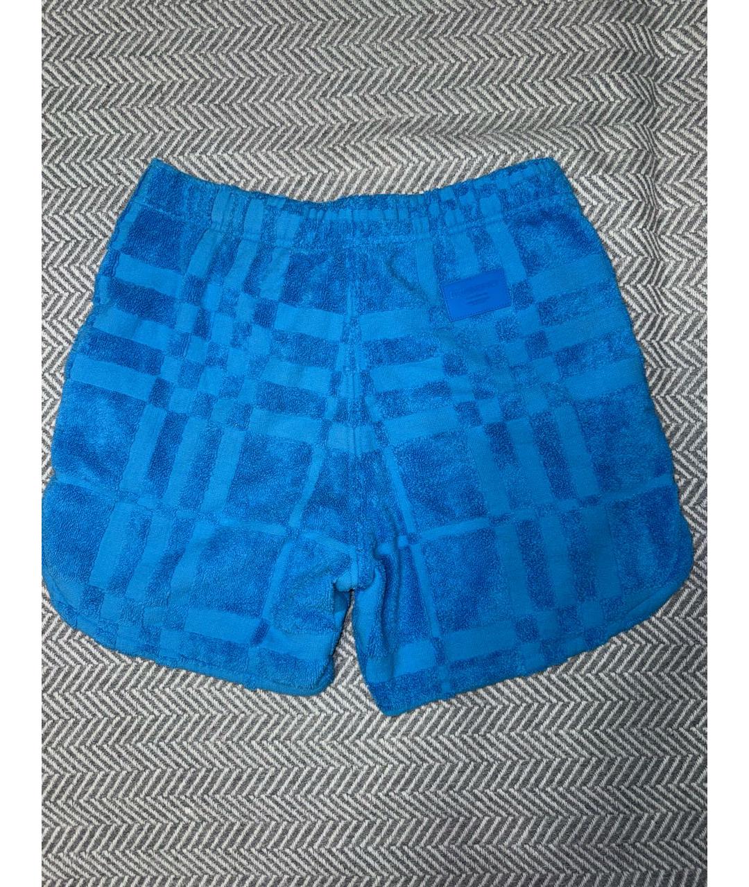 BURBERRY Голубые хлопковые шорты, фото 2