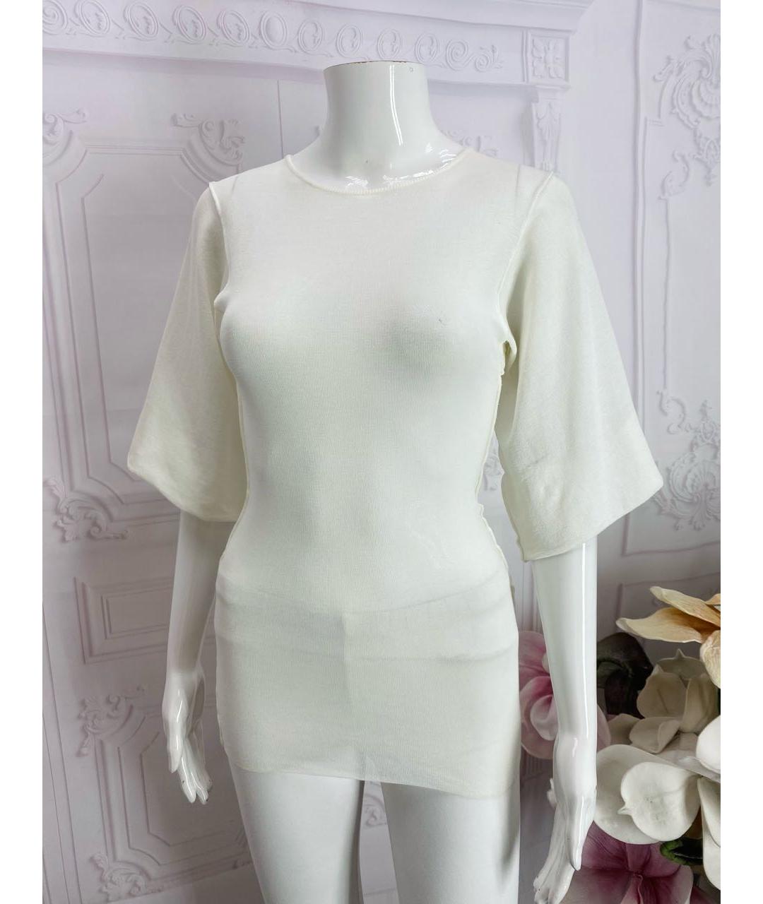 DOLCE&GABBANA Белая хлопковая блузы, фото 8