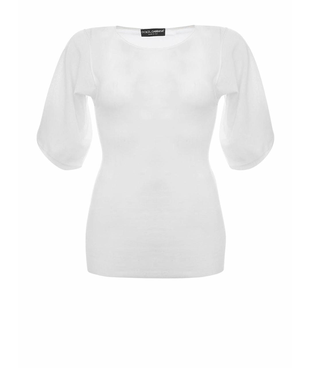 DOLCE&GABBANA Белая хлопковая блузы, фото 1