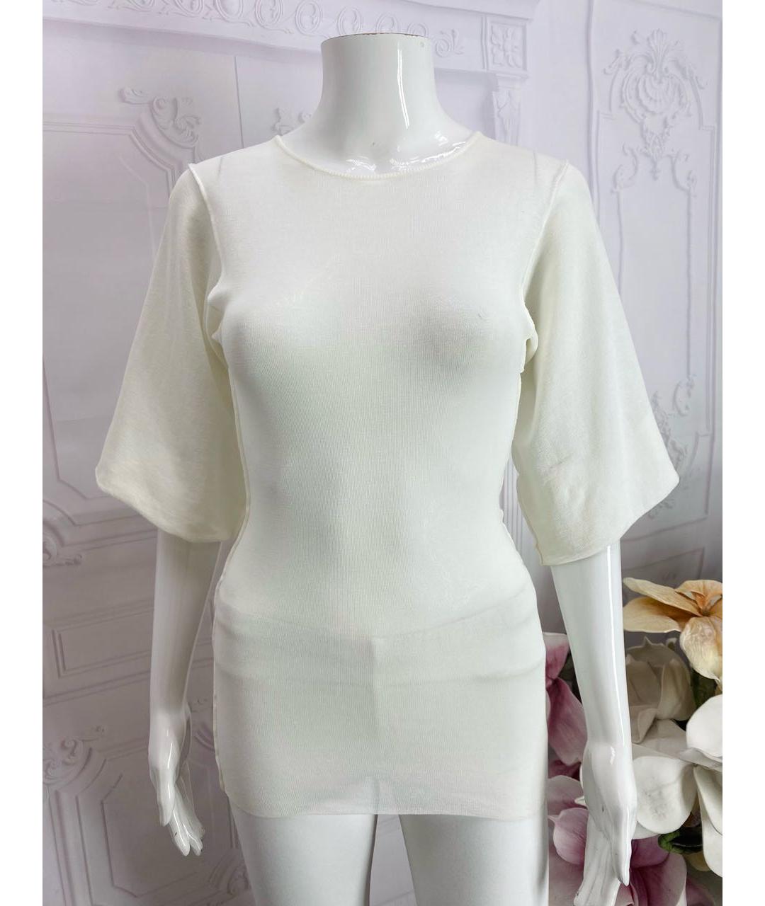 DOLCE&GABBANA Белая хлопковая блузы, фото 5