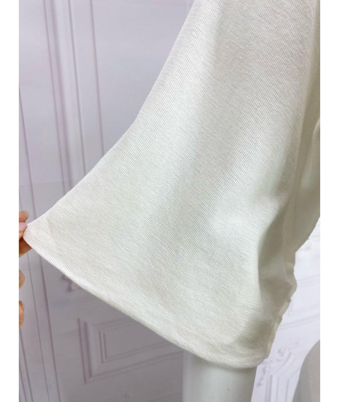 DOLCE&GABBANA Белая хлопковая блузы, фото 4