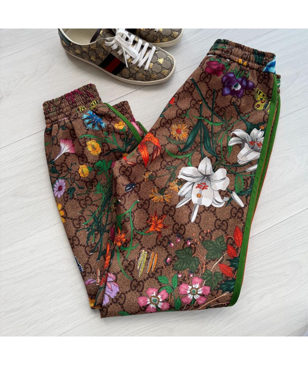 GUCCI Коричневый хлопко-эластановый спортивные костюмы, фото 6