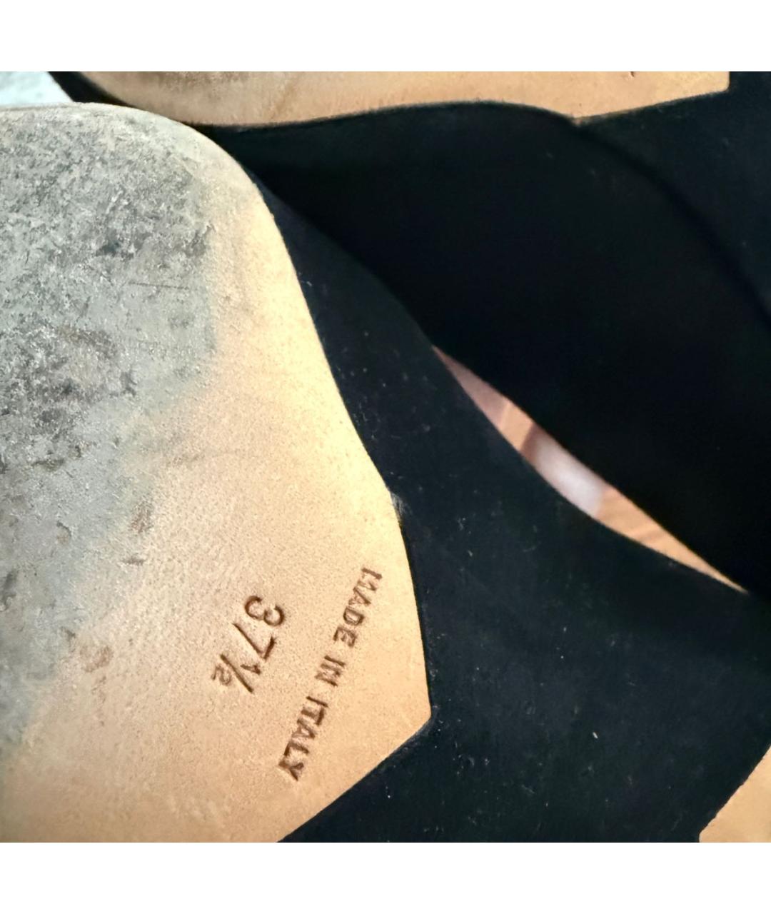 CHRISTIAN DIOR Черные замшевые туфли, фото 5