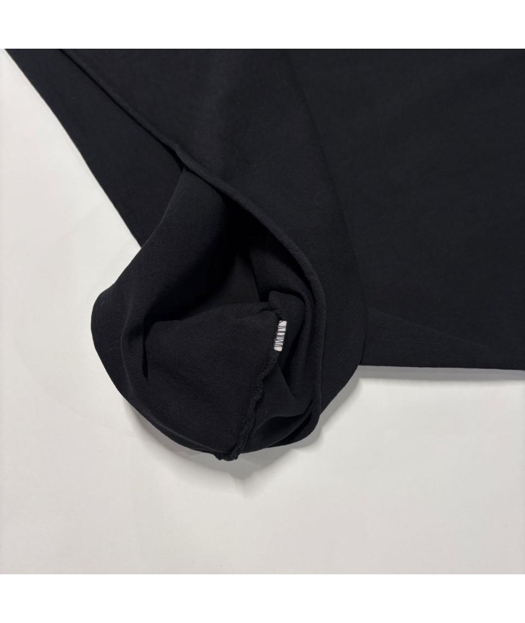 YEEZY Черная хлопковая футболка, фото 7