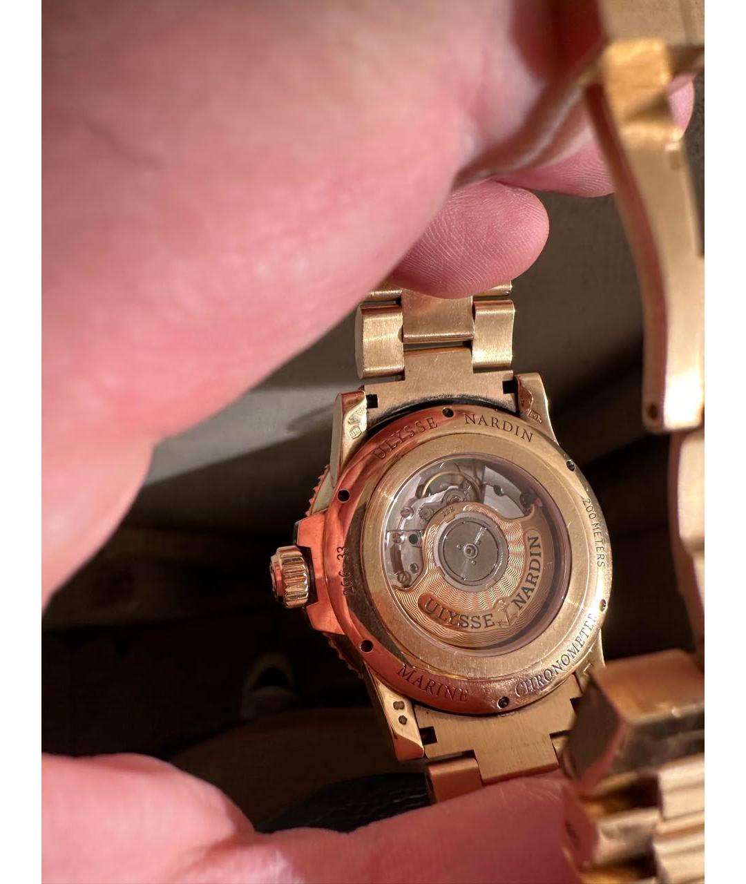 Ulysse Nardin Золотые часы из желтого золота, фото 2