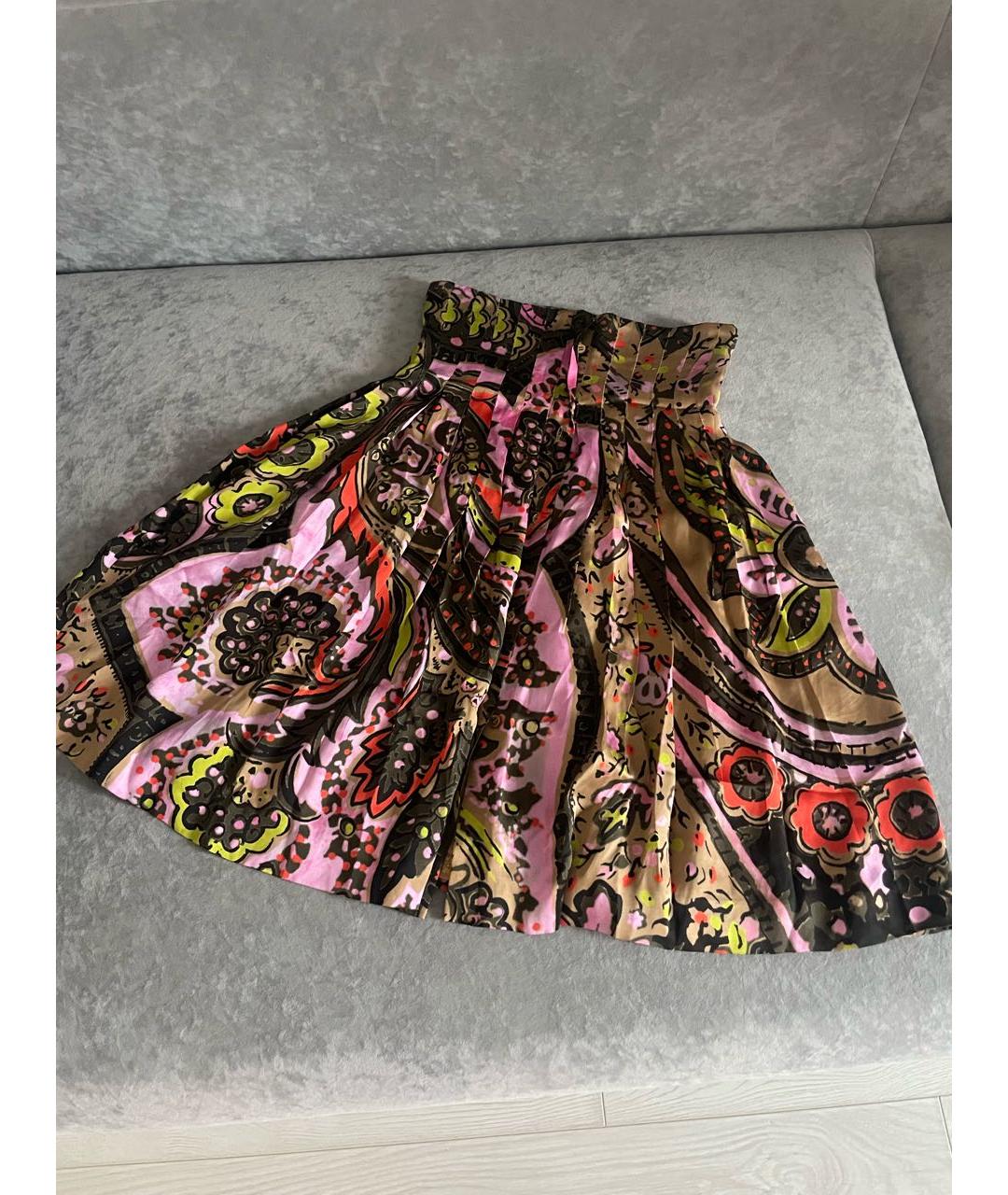 PAUL SMITH Шелковая юбка миди, фото 9