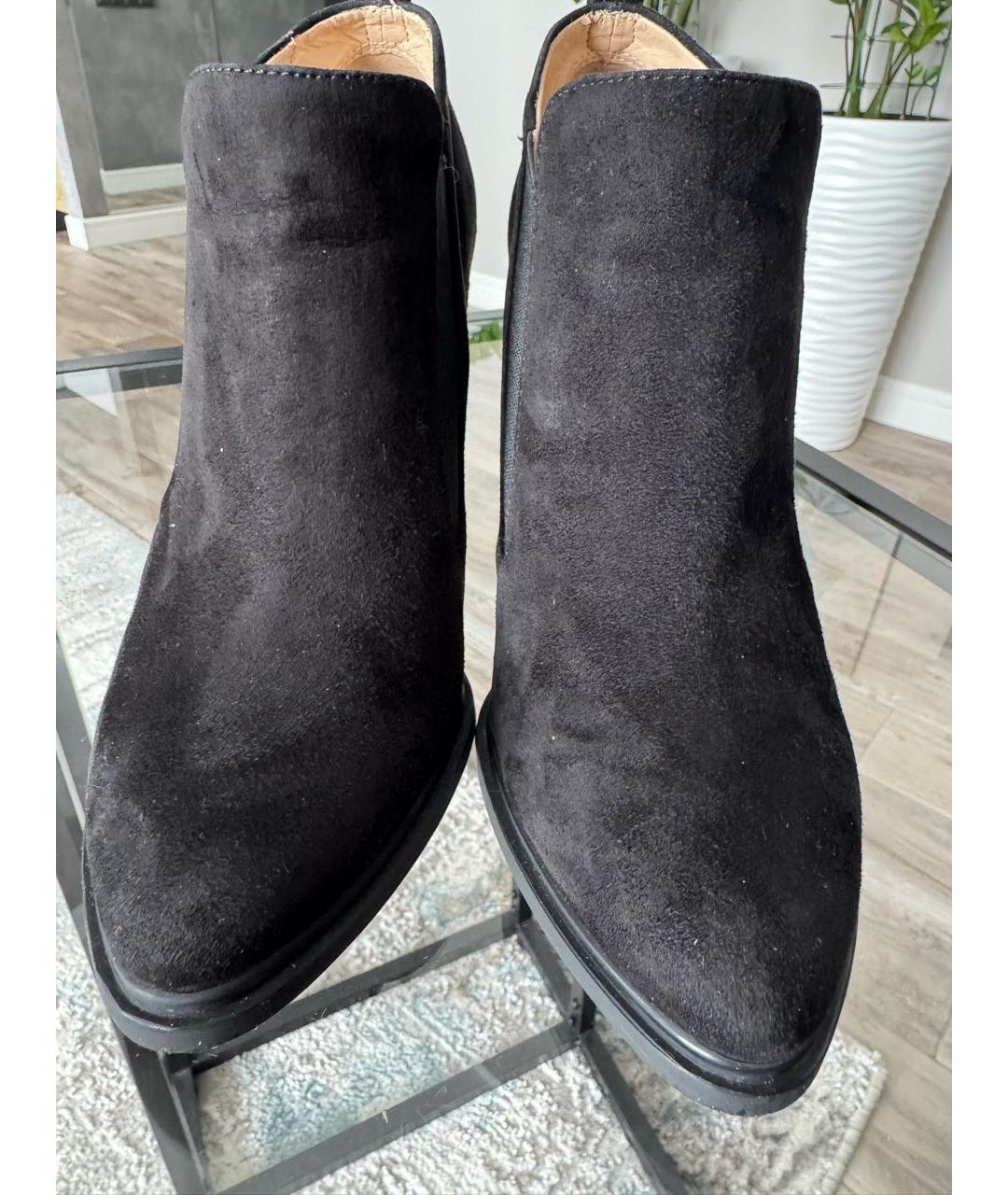 CALVIN KLEIN Черные замшевые ботильоны, фото 4