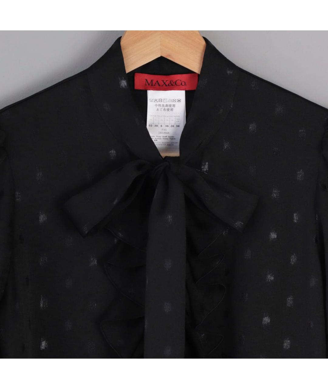 MAX&CO Черное полиэстеровое коктейльное платье, фото 4