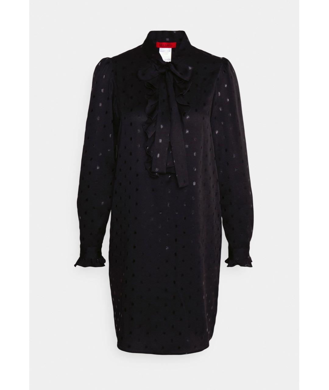MAX&CO Черное полиэстеровое коктейльное платье, фото 9